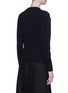 Back View - Click To Enlarge - 10633 - Frayed patch cashmere cardigan