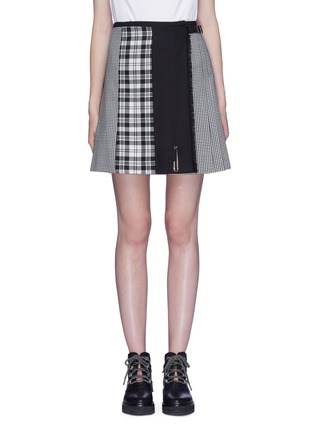 Main View - Click To Enlarge - 10633 - 'Mix and Match' houndstooth check tartan plaid kilt skirt