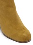 Detail View - Click To Enlarge - CLERGERIE - 'Keyla' twisted heel suede ankle boots