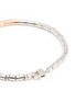 Detail View - Click To Enlarge - TATEOSSIAN - 'Pure Bamboo' rose gold rhodium silver disc bracelet
