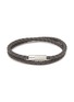 Main View - Click To Enlarge - TATEOSSIAN - 'Pop Rigato' double wrap braided leather bracelet