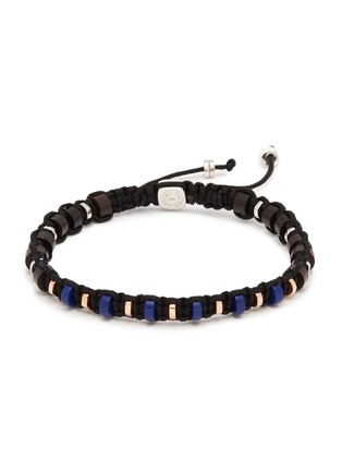 Main View - Click To Enlarge - TATEOSSIAN - Lapis lazuli disc bead macramé braided bracelet