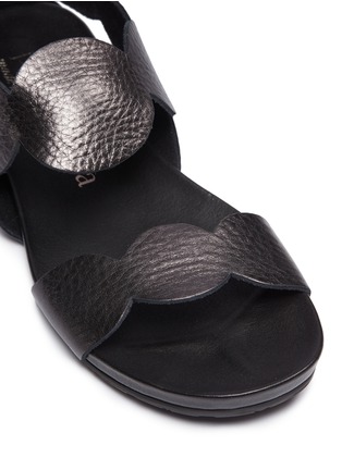 Detail View - Click To Enlarge - PEDRO GARCIA  - 'Jeanne' scalloped leather sandals