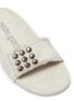 Detail View - Click To Enlarge - PEDRO GARCIA  - 'Amelin' Swarovski crystal satin slide sandals