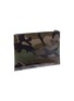 Detail View - Click To Enlarge - VALENTINO GARAVANI - Valentino Garavani Logo patch camouflage print twill zip pouch
