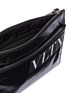 Detail View - Click To Enlarge - VALENTINO GARAVANI - Valentino Garavani Logo patch twill zip pouch