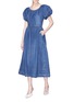 Figure View - Click To Enlarge - CO - Puff sleeve denim dress