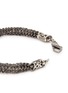 Detail View - Click To Enlarge - EMANUELE BICOCCHI - Mother-of-pearl braided chain silver bracelet