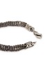 Detail View - Click To Enlarge - EMANUELE BICOCCHI - Onyx braided chain silver bracelet
