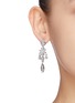 Figure View - Click To Enlarge - CZ BY KENNETH JAY LANE - Cubic zirconia floral drop earrings
