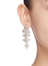 Figure View - Click To Enlarge - CZ BY KENNETH JAY LANE - Cubic zirconia leaf statement earrings
