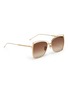 Figure View - Click To Enlarge - SUNDAY SOMEWHERE - 'Poppy' cutout metal cat eye sunglasses