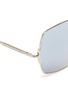 Detail View - Click To Enlarge - SUNDAY SOMEWHERE - 'Eden' mirror metal angular square sunglasses