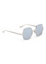 Figure View - Click To Enlarge - SUNDAY SOMEWHERE - 'Eden' mirror metal angular square sunglasses