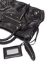 Detail View - Click To Enlarge - BALENCIAGA - 'Classic City' logo strap small leather shoulder bag