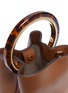 Detail View - Click To Enlarge - MARNI - 'Pannier' tortoiseshell ring handle leather crossbody bag