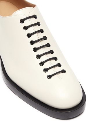 Detail View - Click To Enlarge - JIL SANDER - Lace-up leather shoes