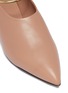 Detail View - Click To Enlarge - JIL SANDER - Detachable anklet choked-up leather flats