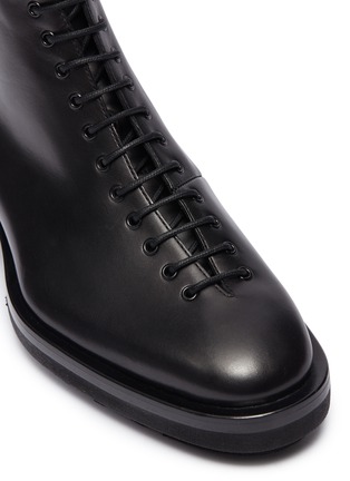 Detail View - Click To Enlarge - JIL SANDER - Leather combat boots