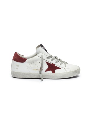 Main View - Click To Enlarge - GOLDEN GOOSE - 'Superstar' brushed leather sneakers