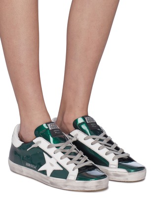 Figure View - Click To Enlarge - GOLDEN GOOSE - 'Superstar' mirror leather sneakers