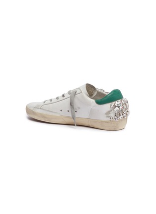 Detail View - Click To Enlarge - GOLDEN GOOSE - 'Superstar' strass leather sneakers