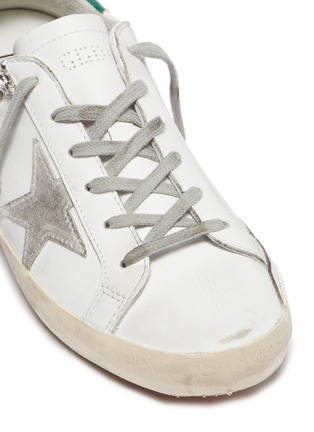 Detail View - Click To Enlarge - GOLDEN GOOSE - 'Superstar' strass leather sneakers