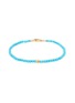 Main View - Click To Enlarge - TATEOSSIAN - Turquoise bead 18k yellow gold disc bracelet