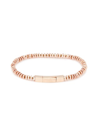 Main View - Click To Enlarge - TATEOSSIAN - Rose gold silver disc bead bracelet