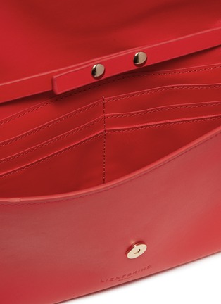 Detail View - Click To Enlarge - 10142 - 'Clutch S' circle cutout lobster clasp leather clutch