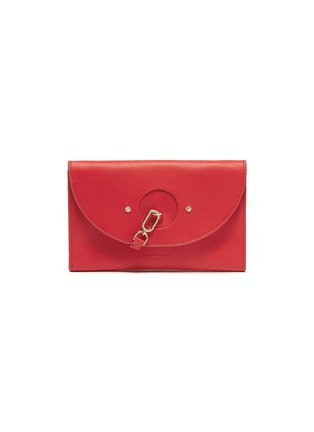 Main View - Click To Enlarge - 10142 - 'Clutch S' circle cutout lobster clasp leather clutch