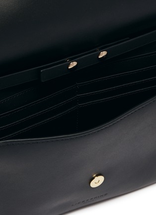 Detail View - Click To Enlarge - 10142 - 'Clutch S' circle cutout lobster clasp leather clutch