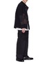 Figure View - Click To Enlarge - BY WALID - Patchwork linen jogging pants