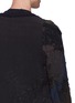 Detail View - Click To Enlarge - BY WALID - Reconstructed patchwork silk-cotton zip cardigan