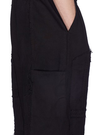 Detail View - Click To Enlarge - BY WALID - Reconstructed patchwork jogging pants