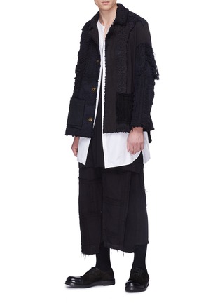 Figure View - Click To Enlarge - BY WALID - Reconstructed patchwork jogging pants
