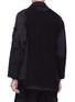 Back View - Click To Enlarge - BY WALID - Reconstructed patchwork cashmere-cotton peacoat