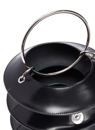 Detail View - Click To Enlarge - KARA - 'Pinch Lantern' leather bag