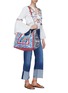 Figure View - Click To Enlarge - CHRISTIAN LOUBOUTIN - 'Manilacaba' jeepney appliqué denim patchwork tote