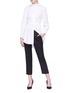 Figure View - Click To Enlarge - ALEXANDER MCQUEEN - Cigarette suiting pants