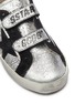 Detail View - Click To Enlarge - GOLDEN GOOSE - 'Old School' metallic leather toddler sneakers