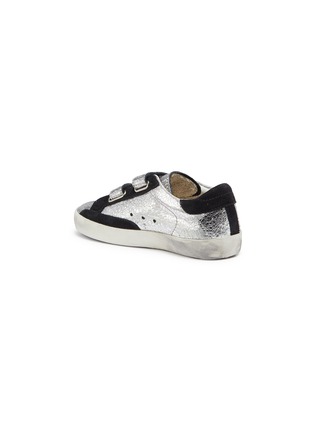 Figure View - Click To Enlarge - GOLDEN GOOSE - 'Old School' metallic leather toddler sneakers