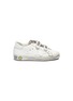 Main View - Click To Enlarge - GOLDEN GOOSE - 'Old School' strass tongue leather toddler sneakers