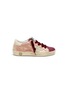 Main View - Click To Enlarge - GOLDEN GOOSE - 'Superstar' suede panel metallic leather toddler sneakers