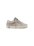 Main View - Click To Enlarge - GOLDEN GOOSE - 'Superstar' glitter coated star nubuck leather toddler sneakers