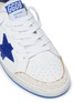 Detail View - Click To Enlarge - GOLDEN GOOSE - 'Ball Star' cracked panel leather kids sneakers
