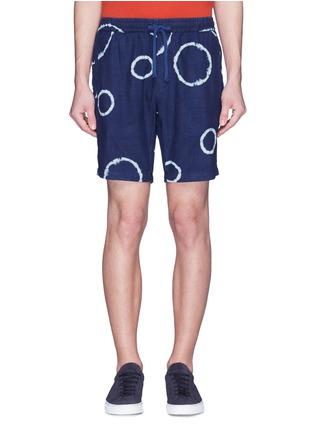 Main View - Click To Enlarge - DENHAM - 'Carlton' circle tie-dye print shorts