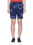 Main View - Click To Enlarge - DENHAM - 'Carlton' circle tie-dye print shorts