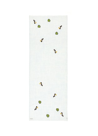 Main View - Click To Enlarge - JANAVI - 'Toucans' embroidered wool-silk scarf
