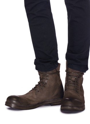 Figure View - Click To Enlarge - MARSÈLL - 'Zucca Zeppa' leather combat boots